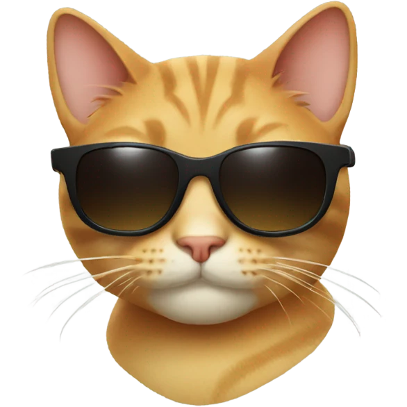 Cat with sunglasses emoji