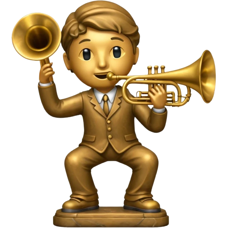 statue playing trombone emoji