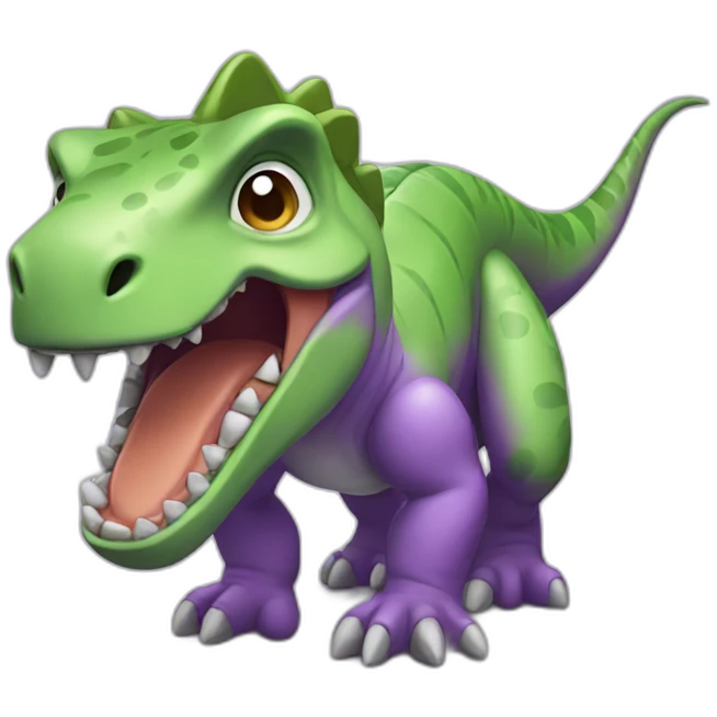 dinosaure violet emoji