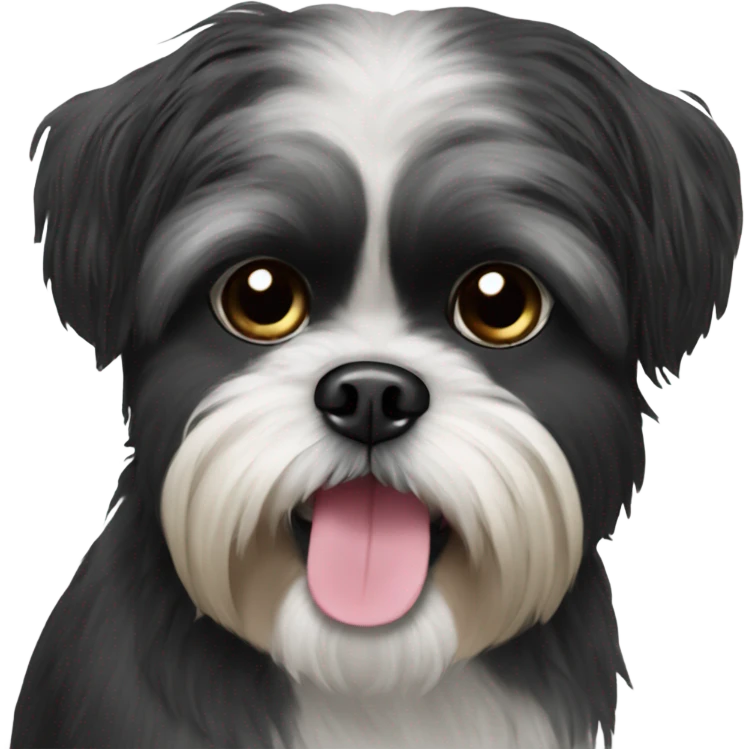 Black shih tzu singer emoji
