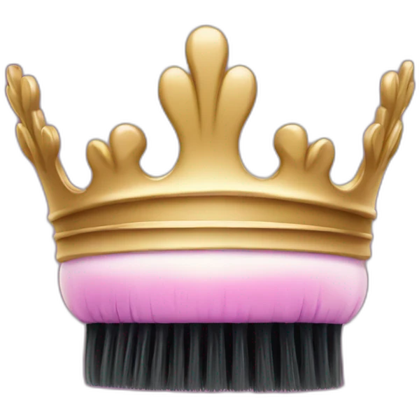 crown brush emoji