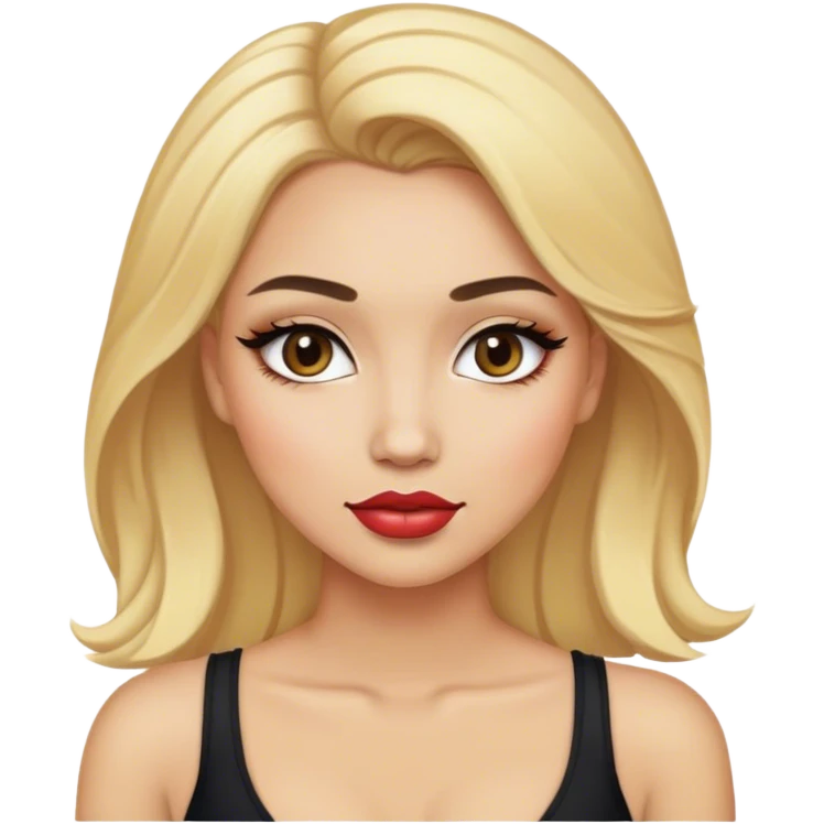 luxury blonde makeup artist emoji
