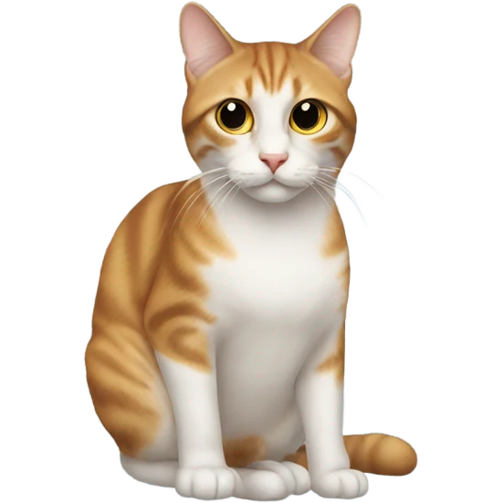 En katt som är jättesju emoji