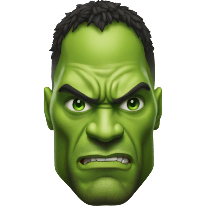 the rock become hulk emoji