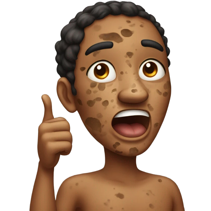 Hyperpigmentation meme emoji