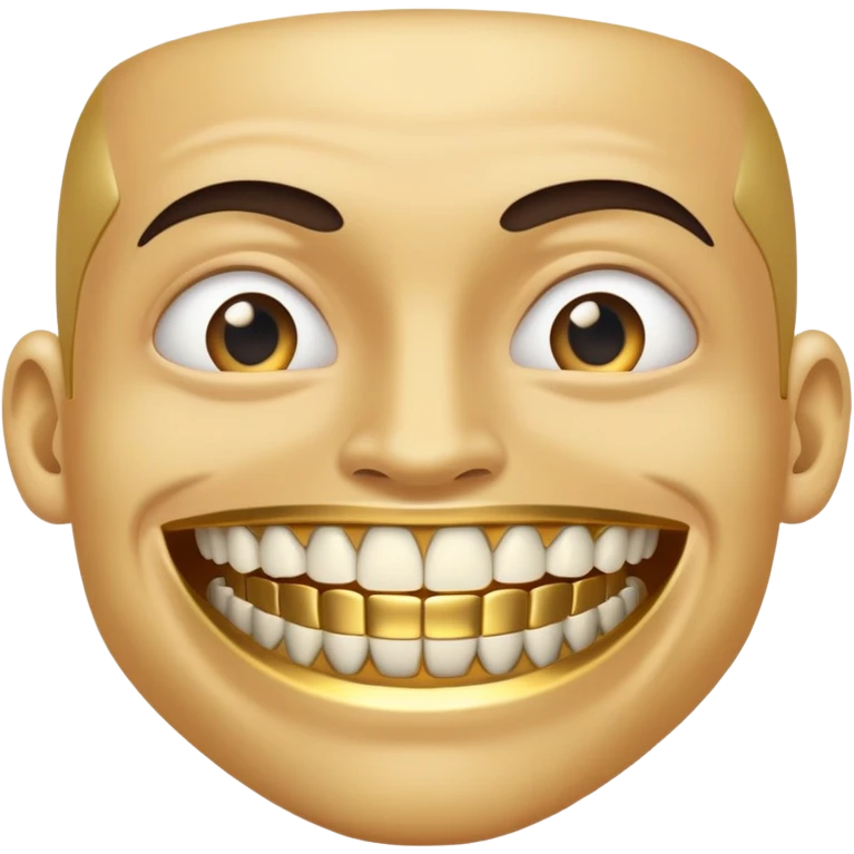 Yikes face with grillz emoji