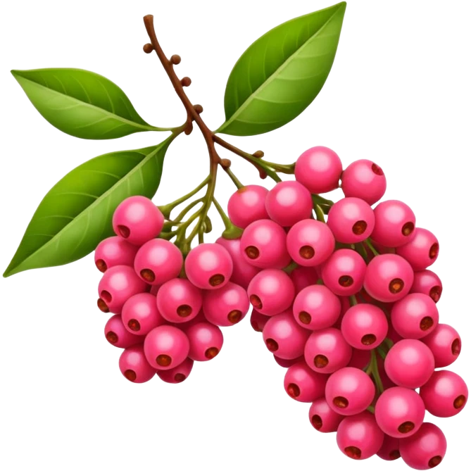 bright pink pepper corn scent emoji