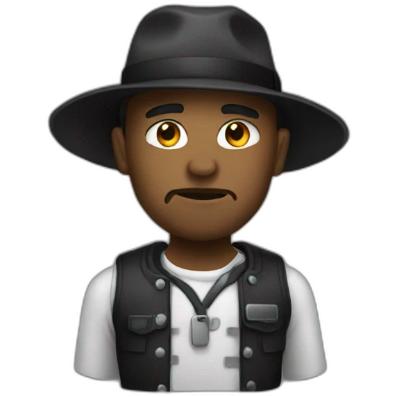 A criminal emoji