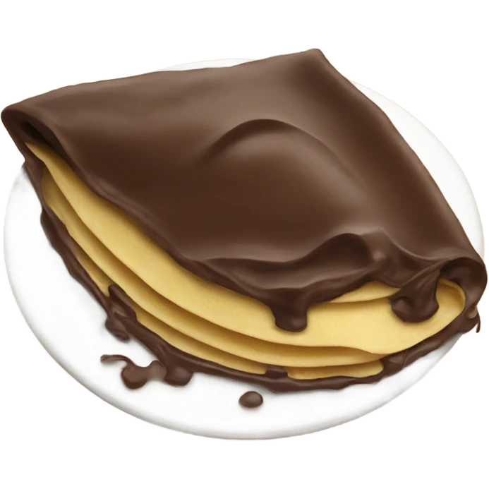 chocolate crepe emoji