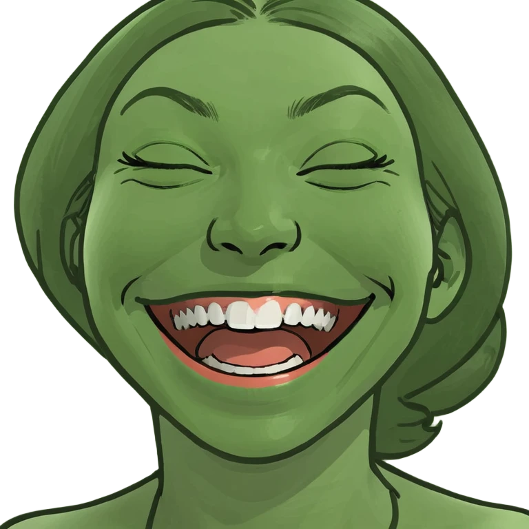 Chica riendo emoji