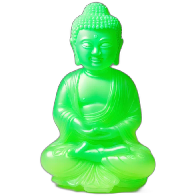 Bouddha uranium glass emoji