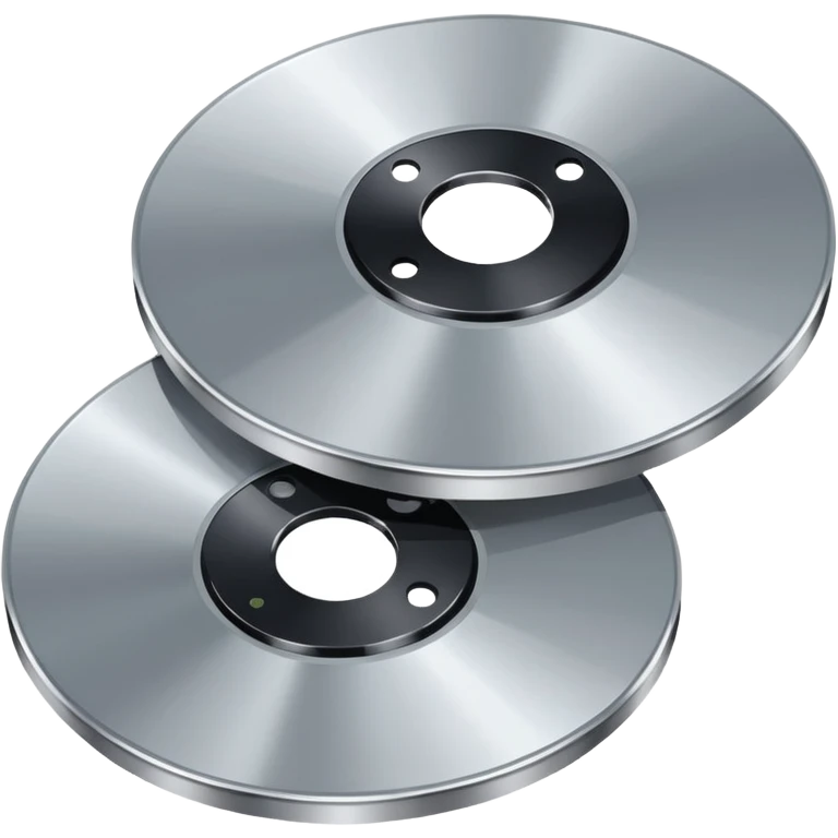 two metal computer disks emoji