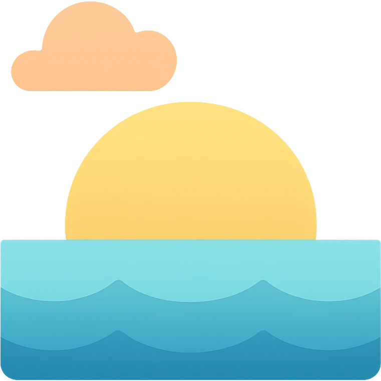 ocean sunset horizon emoji