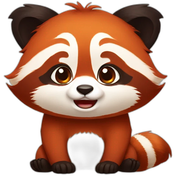 the red panda is crying emoji