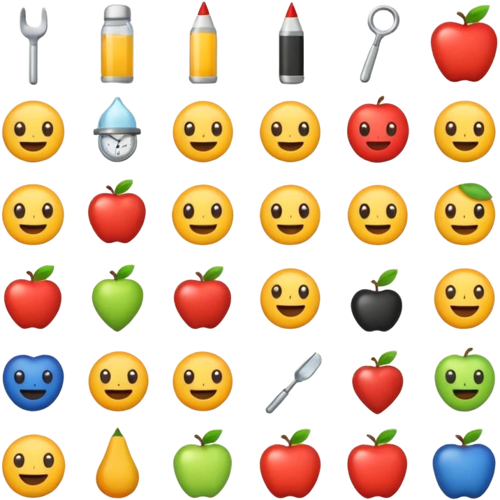 ikona dla przemiotów róznego rodzaju emoji