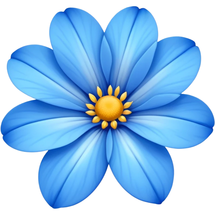 Blue flower emoji