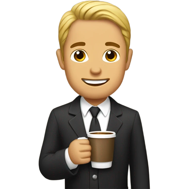 Mormon drinking coffee emoji