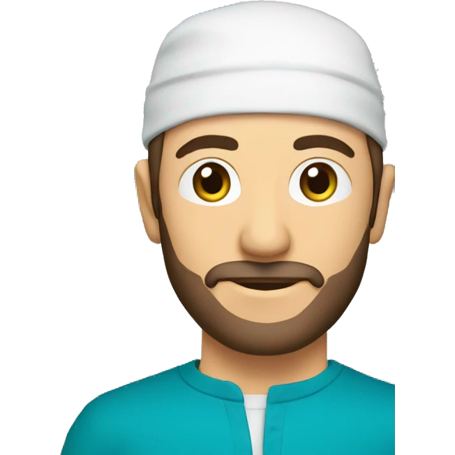 bandera azul y verde con el simbolo del islam blanco en medio emoji