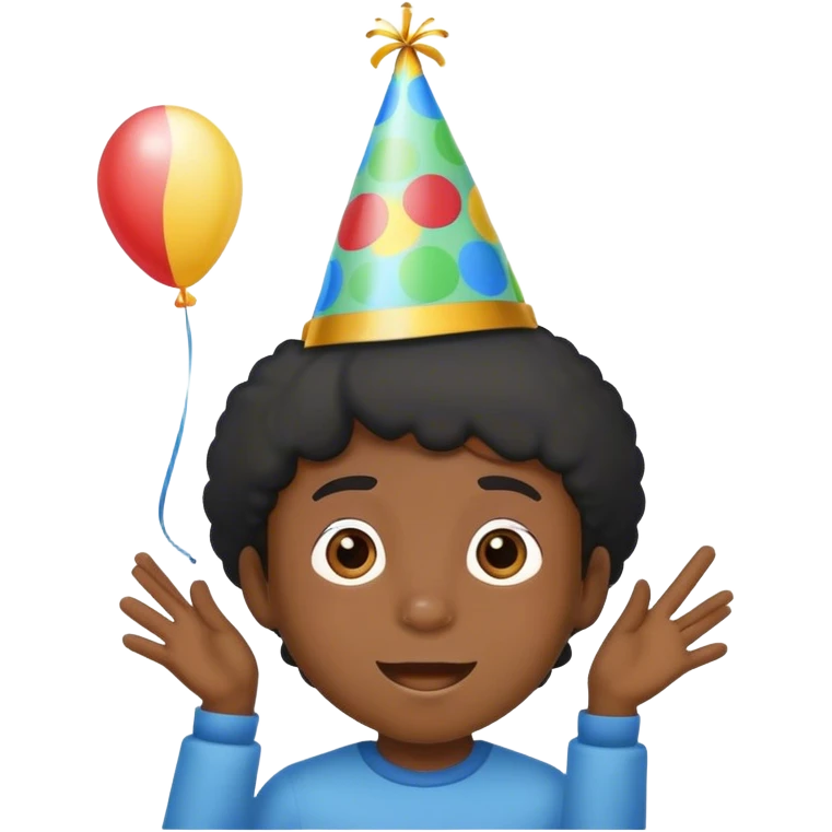 Black boy birthday emoji