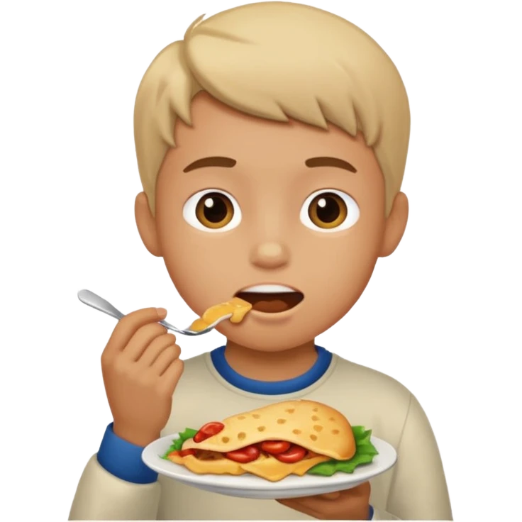 Boy Food eating emoji