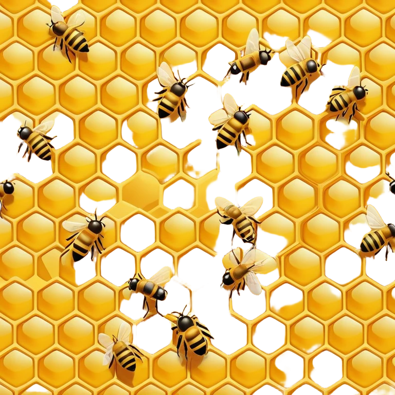 honey comb bees emoji
