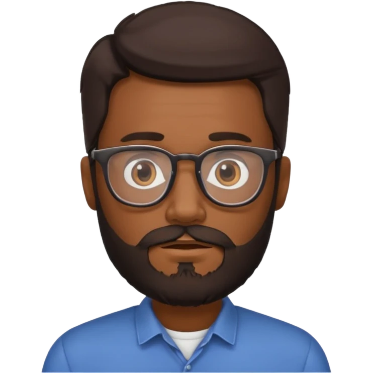 Hombre con barba emoji