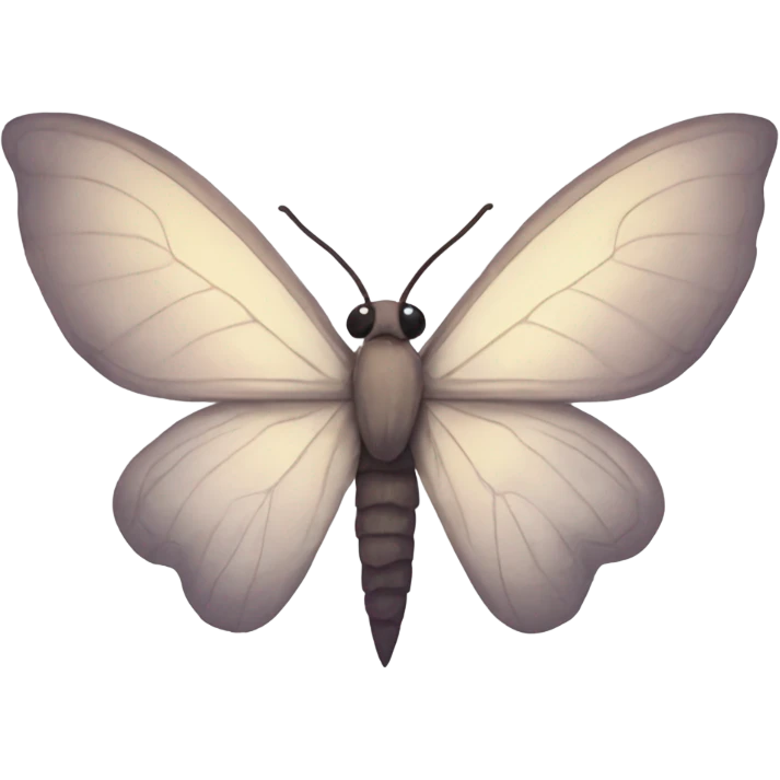 Ethereal moth side profile emoji