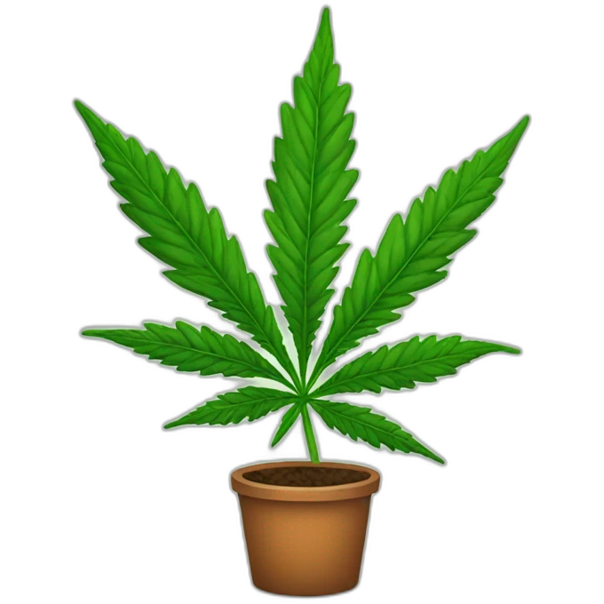 Cannabis plant emoji