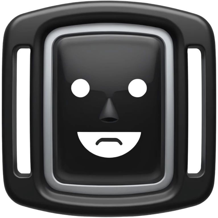 black riot shield with a rectangular viewing window at the top, with the word RCR in white, apple emoji style emoji