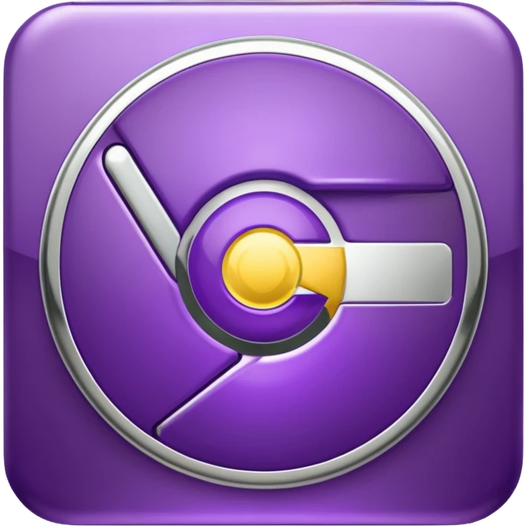 dark purple google chrome logo emoji