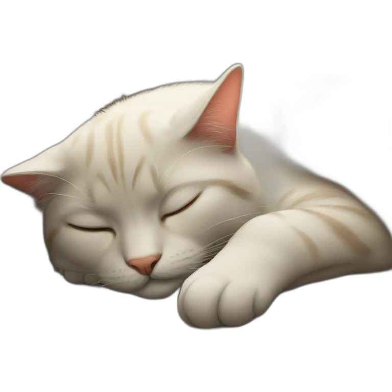 Sleeping cat emoji