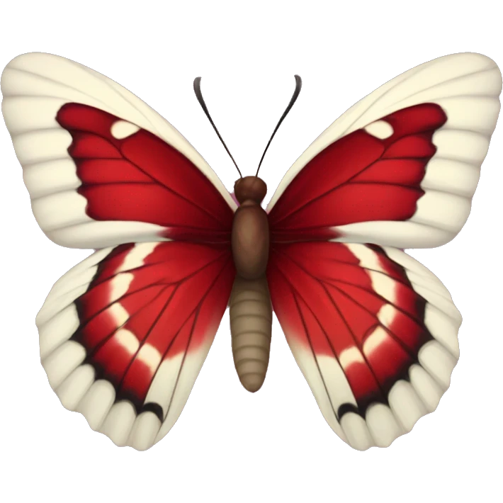burgundy red butterfly emoji