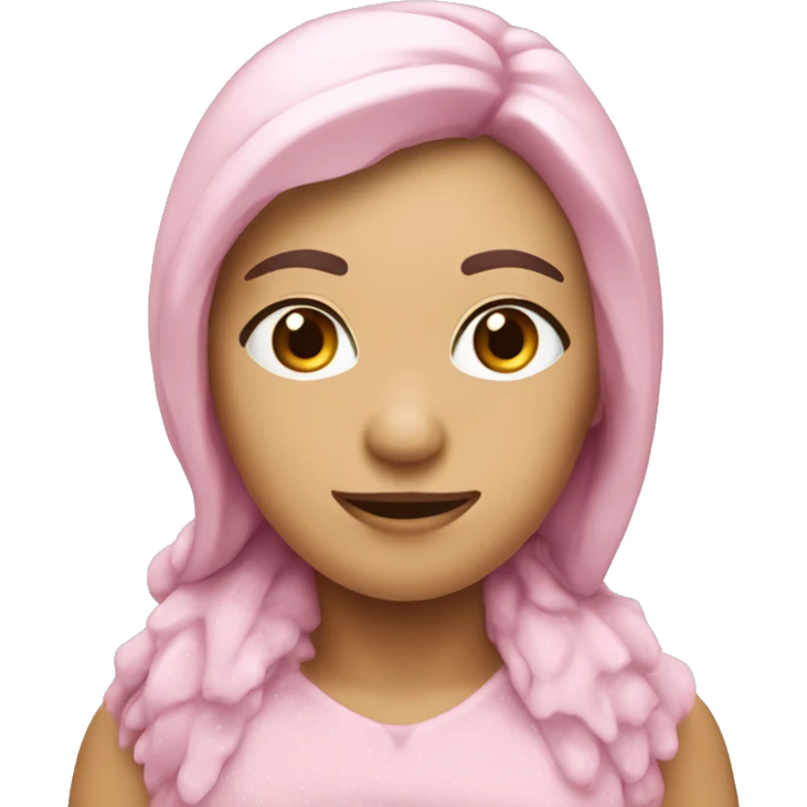 Copo de nieve rosa emoji