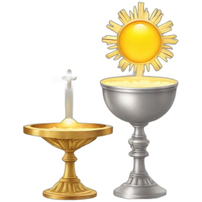 Monstrance with blessed sacrament emoji