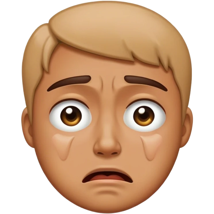 Crying and annoyed emoji