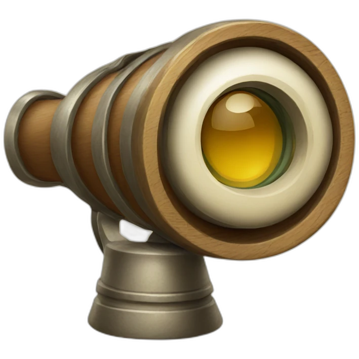 cartoon vintag spyglass emoji