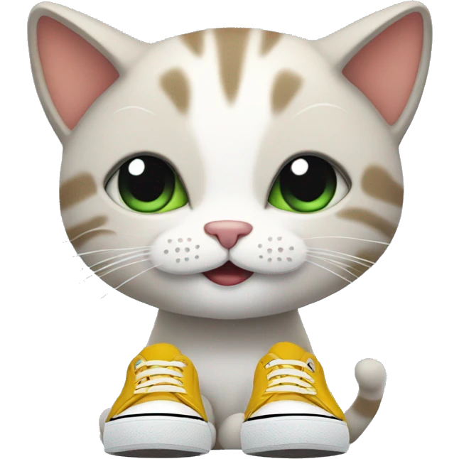 cat with shoes emoji