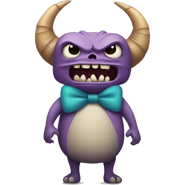 Monster with bow  emoji