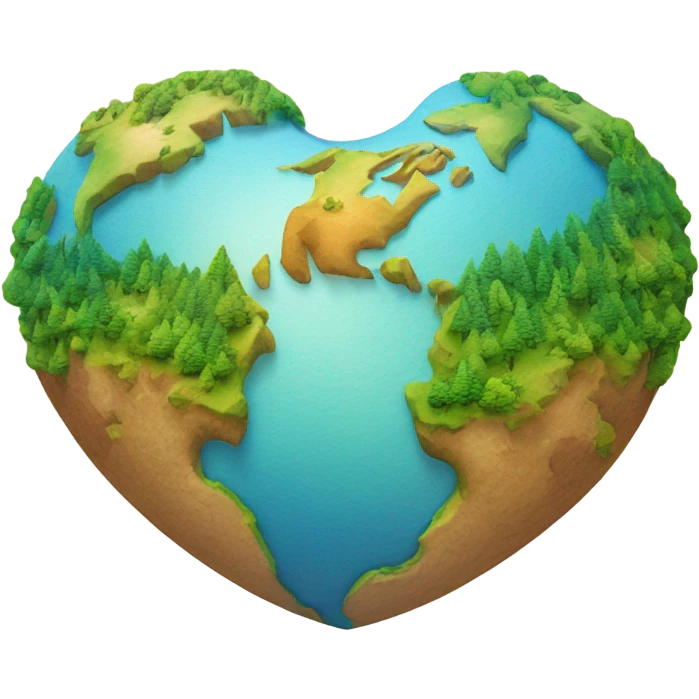 earth heart emoji