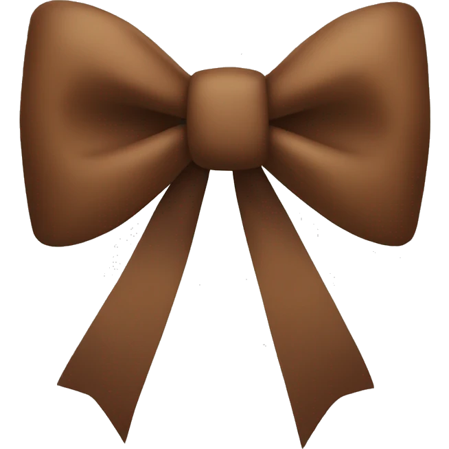 Brown bow emoji