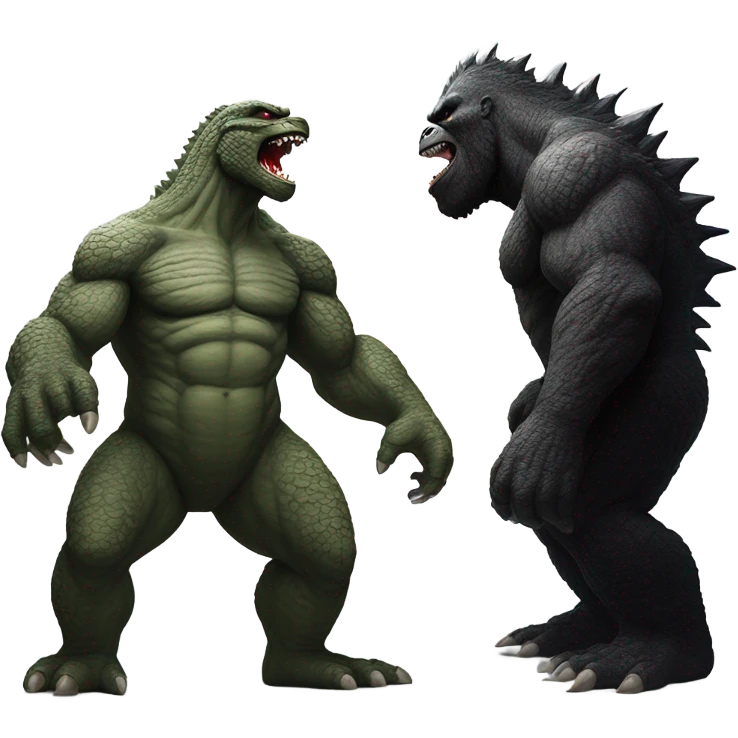 Godzilla versus King Kong emoji