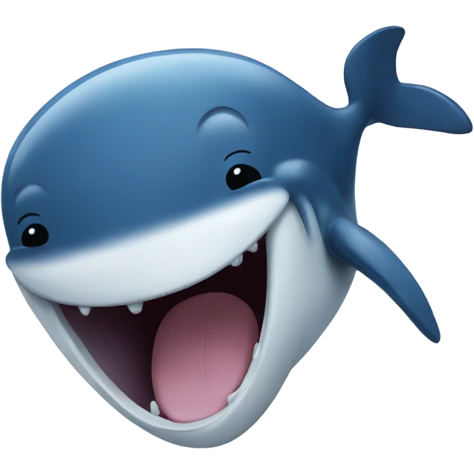 Whale laughing  emoji