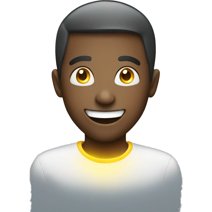 Smile wearing lights emoji