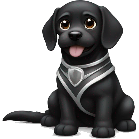 Minischnauzer black and silver Vico emoji
