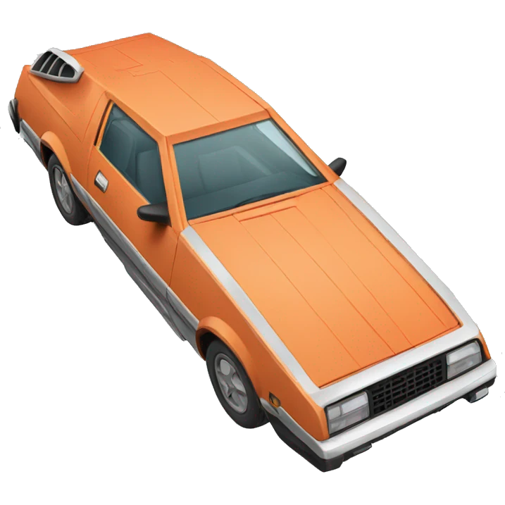 Voiture retour vers le futur  emoji