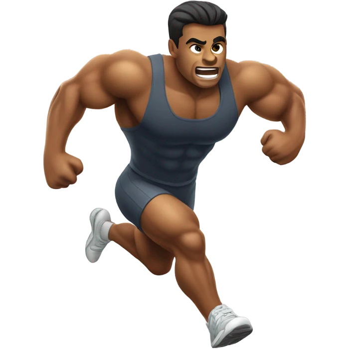 Ribber running emoji