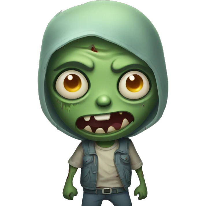 very cute zombie emoji
