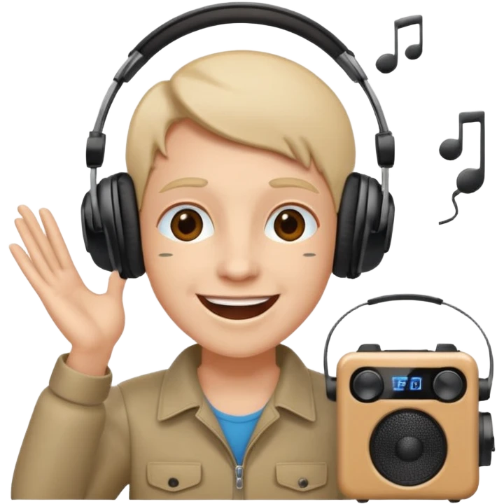 music lover radio speaker emoji
