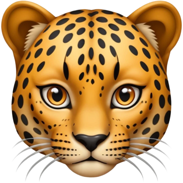 A leopard whit nails being a baddie  emoji