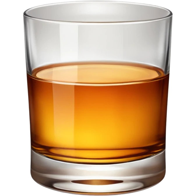 glass of whiskey, no splashes emoji